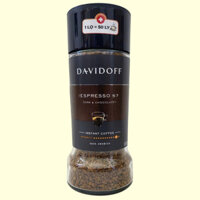 DAVIDOFF + Lọ ESPRESSO 100gr + CÀ PHÊ HÒA TAN ARABICA NGUYÊN CHẤT Espresso 57