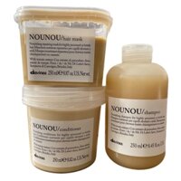 🇮🇹Davines🇮🇹 Combo bộ sản phẩm Nounou Davines chăm sóc tóc hư tổn 250ml ( bộ nhỏ)