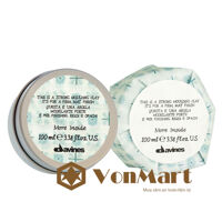 Davines Strong Moulding Clay sáp vuốt tóc dạng đất sét tạo hình cứng, cho kiểu tóc bóng mờ