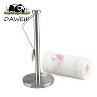 Daweif Cuộn Giấy Giá Trang Trí Bạc 1 Cái Bảo Quản Phim Giá Đỡ Nhà Bếp Tiện Ích Trang Trí Bàn Nhà Có Kẹp Giữ Tidy