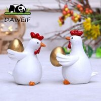 Daweif Gà Để Bàn Trang Trí Thủ Công Đồ Chơi Gà Con Tiệc Quà Tặng