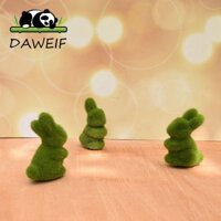 Daweif Nhân Tạo Rêu Bunny Bàn Đồ Trang Trí Nhẹ Thỏ Các Bức Tượng Nhỏ Trang Trí Văn Phòng Tại Nhà