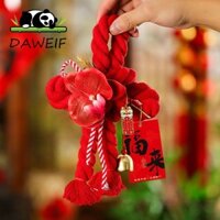 Daweif Nút thắt Trung Quốc Đồ trang trí màu đỏ Phước lành nhất Trang trí nội thất