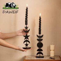 Daweif Sắt Đen Nến Trang Trí Phong Cách Châu Âu Phụ Kiện Trang Trí