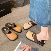 DAXINGZHE Birkenshoes nửa Dép đế bánh xốp Giày MULLER