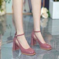 Daxingzhe Da Thật Chính Hãng Giày Nữ Sandal Cao Gót Giày Sandal Đế Bằng Khóa Dây Đeo Sang Trọng Phương Pháp Rỗng Dày-