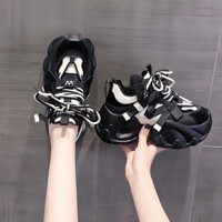 Daxingzhe DAXINGZHE Bố Giày Nữ Phong Cách Mới Giày Nữ Đế Dày Cao Cấp Eo Nhỏ Thể Hiện Chân Giày Thể Thao Nhỏ