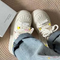 Daxingzhe Dày Đế Vải Trắng Giày Nữ Cao Cấp Giày Thể Thao Nhỏ Vỏ Mũi Giày Nữ