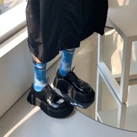 Daxingzhe Đế Dày Toe Giày Da Nhỏ Giày Nữ Đế Dày Derby Giày Nâng Cao Giày Đơn Ngón Chân Lớn