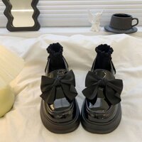 Daxingzhe Loafers Giày nữ Slip-On Giày da nhỏ Giày Mary Jane đế dày