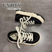 Daxingzhe Square Toe Mango Giày Toe Thấp Giày Vải Nữ