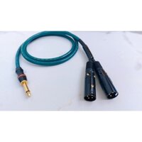 Dây 1 đầu 6 ly mono ra 2 đầu Canon Đực, chiều dài 2m/1.5m/1m - Dây tín hiệu âm thanh - Phố Nhạc