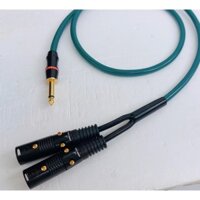 Dây 1 đầu 6 ly mono ra 2 đầu Canon Đực, chiều dài 2m/1.5m/1m - Dây tín hiệu âm thanh - Phố Nhạc