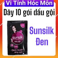 DÂY 10 GÓI DẦU GỘI SUNSILK DÂY ÓNG MƯỢT RẠNG NGỜI - ĐEN