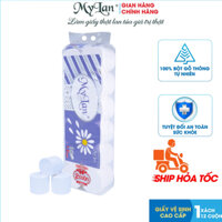 DÂY 12 cuộn, Giấy Vệ Sinh cao cấp Mylan hoa cúc 4 lớp
