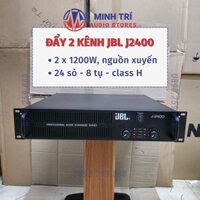 Đẩy 2 Công Suất Lớn Jbl J2400 2X1200W Class H, Nguồn Xuyến, Đẩy 24 Sò Có Bù Áp - Minh Trí Audio