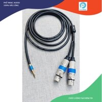 Dây 2 Đầu Canon Cái Ra Jack 3.5mm - Dây cáp chuyển 2 đầu jack Canon ra 1 đầu 3.5 ly  nhiều cở dây cho ae lựa chọn
