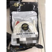 Dây 3 ly 2 bông sen, dây 3.5 ly ra 2 đầu AV loại tốt 5m