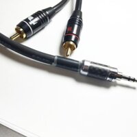 Dây 3 ly ra 2 đầu AV Japan, Dây cáp loa AV 2 đầu 3.5 (đen)