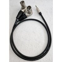 Dây  3 ly ra 2 đầu  canon  cong REAN  hàng  chính hãng (dây  tín hiệu  KLOZT  lõi  đồng nguyên chất)