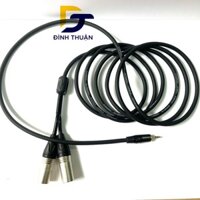 Dây 3.5 li Ra 2 Đầu Canon Đực, dây phát nhạc sommer Germany