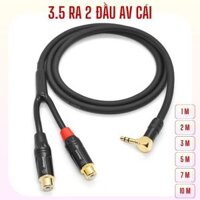 Dây 3.5 ra 2 đầu av cái