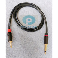 Dây 3.5 Ra 6 Ly dài 0,5m-1m-1,5m-2m-3m-5m loại tốt - Dây tín hiệu âm thanh jack 3.5mm ra 6.5mm - Phố Nhạc