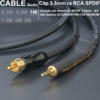 Dây 3.5 ra AV SPDIF cho DAC iBasso DX220 DX200 DX150 DX120 DX160 DX80 DX90 - 3.5mm to RCA coaxial digital audio cable - 1 Mét