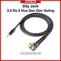 Dây 3.5 Ra Hoa Sen AV Cong Góc Vuông, dài 8m-10m-15m, giá 1 dây.