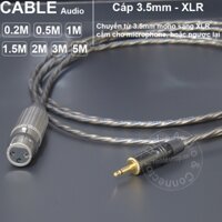 Dây 3.5 ra microphone DIY 0.2 đến 5 mét - 3.5mm mono to XLR female cable for micro