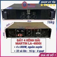 Đẩy 4 Kênh Martin Hàng Bãi 4x800W 32 Sò To - 16 Tụ - Nguồn Xuyến, Cục Đẩy Công Suất Lớn Tải Coil 100