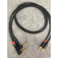 Dây 6 ly cong L ra AV chân đồng, dây mềm dẻo, giá 1 cặp