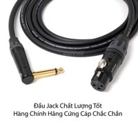 Dây 6 Ly  Cong Ra Canon Cái Loại Tốt, dài 0.4m-0.8m-1.5m-2m-3m-5m-8m-10m-15m, giá 1 dây (XLR-Female To TS 1/4in