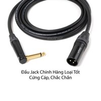 Dây 6 Ly Cong Ra Canon Đực Loại Tốt, dài 0.4m-0.8m-1.5m-2m-3m-5m-8m-10m-15m, giá 1 dây (XLR-Male To TS 1/4inch