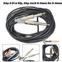Dây 6.5mm 2 đầu dài 3m kết nối Guitar, âm ly, loa, mic... Cáp loa 2 đầu jack 6.5 3m