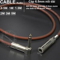 Dây 6.5mm nối dài DIY 0.5M đến 5M - 6.35MM mono male to female cable