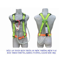 Dây an toàn bán thân 1 móc nhôm dây thừng có giảm sốc