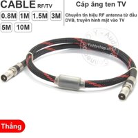 Dây anten TV 9.5mm đực DIY 0.8M đến 10M - TV antenna signal cable 9.5mm PAL male
