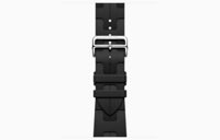 Dây Apple Watch Hermès 42mm Kilim Single Tour - Noir