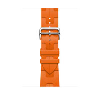 Dây Apple Watch Hermès 46mm Kilim Single Tour - Orange