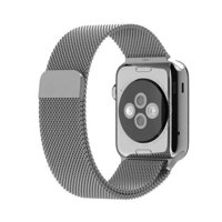 Dây Apple Watch Milanese Loop 42mm / 44mm (Màu Bạc - Silver) - Dây Nam Châm Bằng Thép Không Gỉ Apple Watch Series 1234 - Sẵn hàng ở Hà Nội