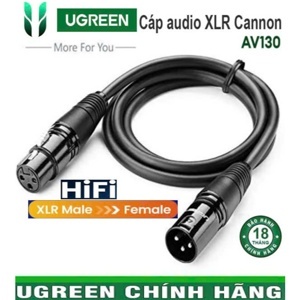 Dây Audio nối dài MIC XLR 6mm Ugreen 20710 2m