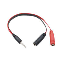 Dây audio splitter chia jack loa chuẩn 3.5mm ra loa và micro