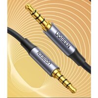 Dây AV 2 đầu giắc 3.5mm kết nối Microphone, đầu kim loại, vỏ bện vải mềm mại, dài 1.5m UGREEN AV183 20497