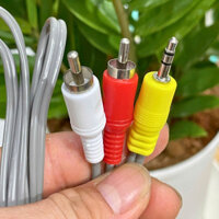 Dây AV 2 Đầu RCA Sang Jack 3.5mm - Cáp Chuyển Đổi Âm Thanh dài 1.5m Combo 10 sợi-LinhKien HD