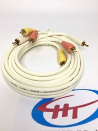 dây av 3 đầu hoa sen ,đồng nguyên chất ,Hàng Chính Hãng. - 7 MÉT