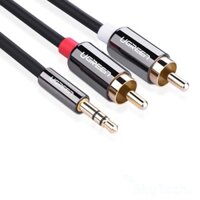 Dây AV 3.5 ra 2 đầu RCA, đầu mạ vàng Ugreen 1.5M