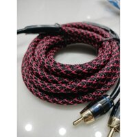 DÂY AV BÔNG SEN DÀI 3M PHỤ KIỆN TRONG VIỆC LẮP ĐẶT AMPLI VÀ SUB ĐIỆN TRÊN XE Ô TÔ ĐỒNG NGUYÊN CHẤT