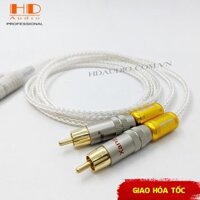 Dây AV Mạ Bạc Có Cục Chống Nhiễu Xangsane - Chống Nhiễu Cực Tốt