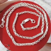 Dây bạc nam siêu đẹp nét bạc ta chuẩn 99 rồng tài lộc và hình tay lái